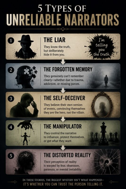 5 Types of Unreliable Narrators Every Psychological Thriller Fan Should Know